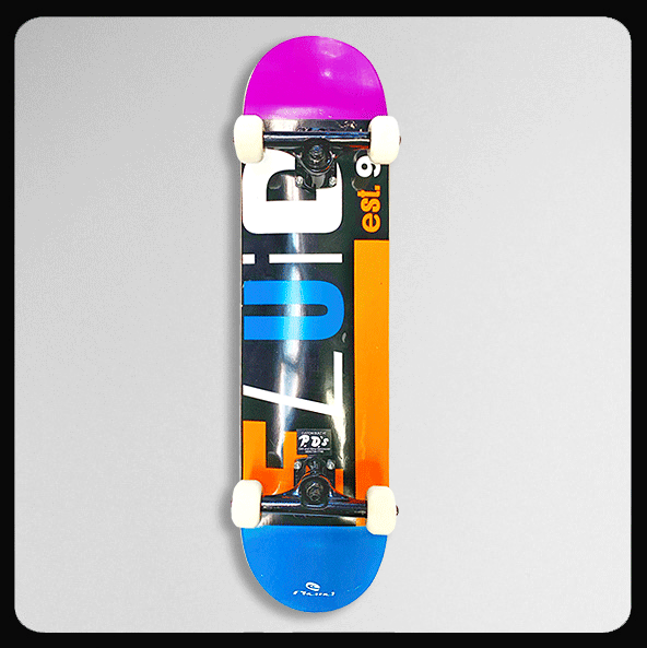 *7.75" x 31" Beginner Fluid Complete Skateboard