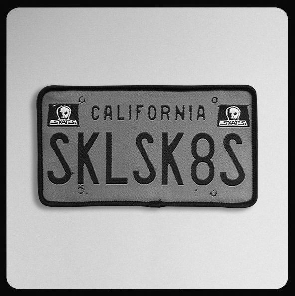 California License Plate Woven 4\" x  2 1/4\" Patch
