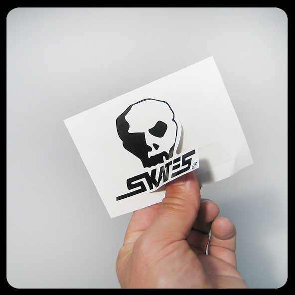 Skull Skates Logo Diecut Sticker