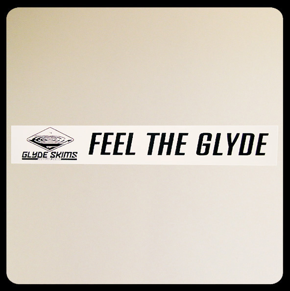 Feel The Glyde bumper sticker