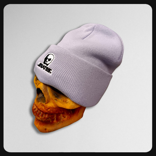 Skull Skates Embroidered Logo (with cuff) Lavender Beanie