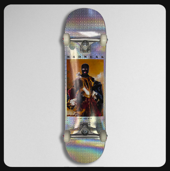 *8.25" x 32.1" Madness Kreiner Mask Complete Skateboard