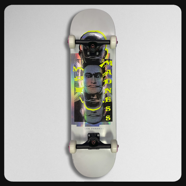 *8.5\" x 32.6\" Madness Jack Surrealism Complete Skateboard