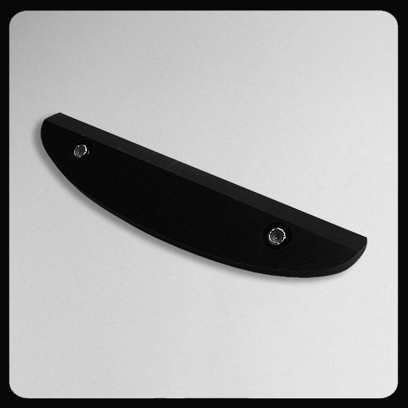 1 3/4" x 8" Skull Skates Old School Skid Plate Black