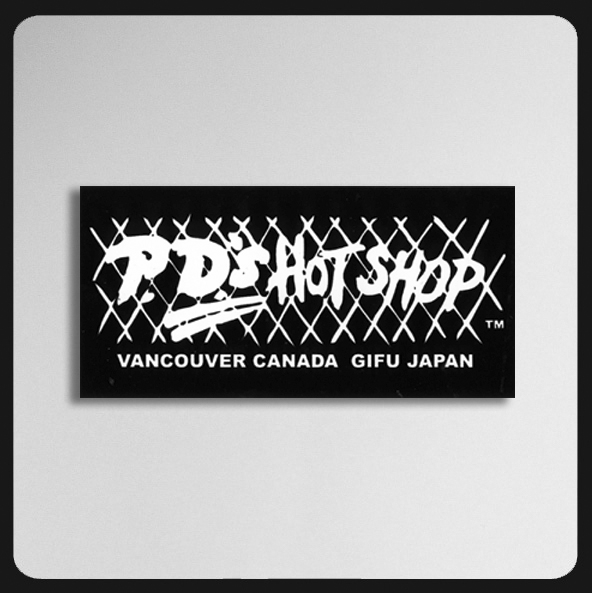 PD's Hot Shop Logo sticker