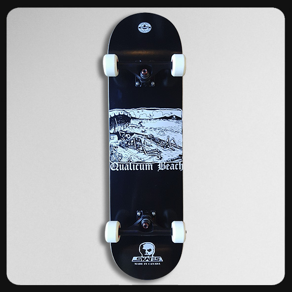 *8.5\" x 32\" Qualicum Skeleton Beach Complete Skateboard