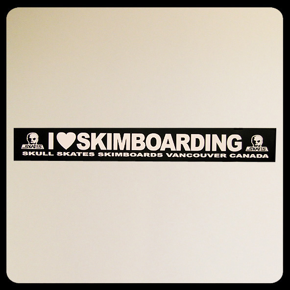 I Love Skimboarding bumper sticker
