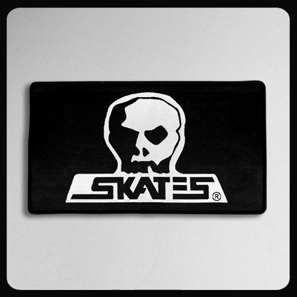 Skull Skates Woven 8\" x 4 1/2\" Patch