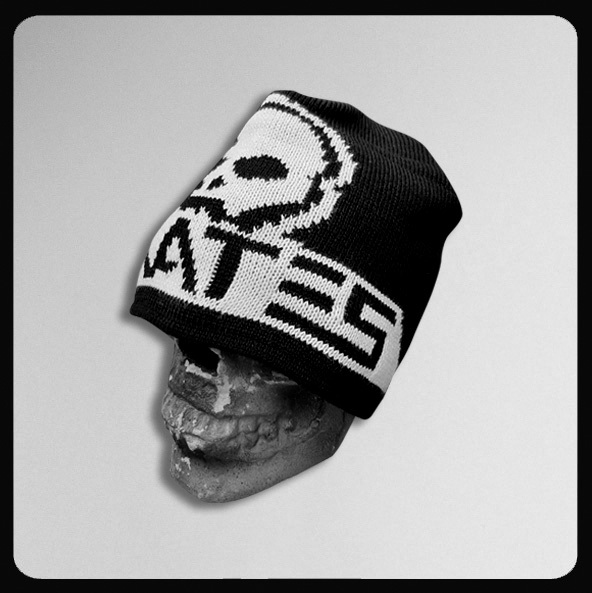 Skull Skates Woven Logo no/Cuff beanie