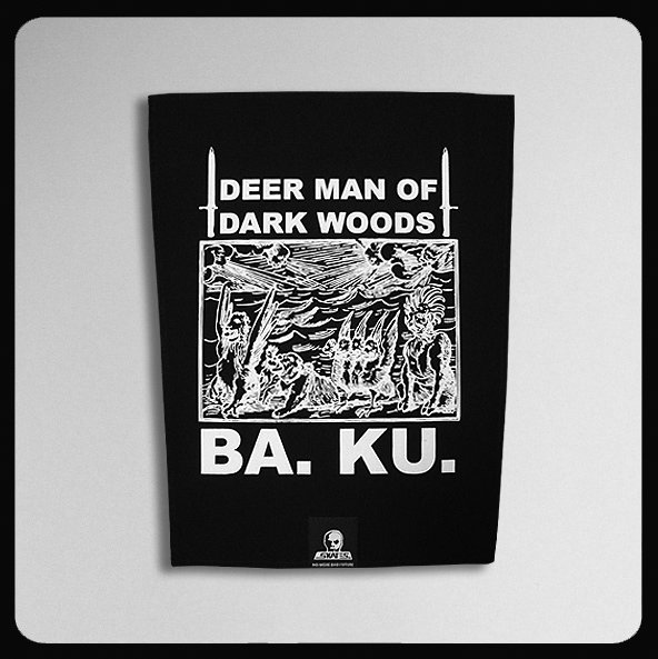 BA. KU. Deer Man of Dark Woods Back Patch