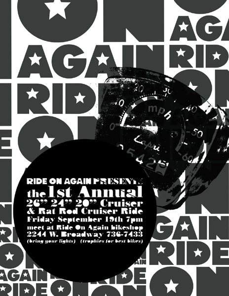 Ride On Crusier Ride Sept. 19 - 7p.m.