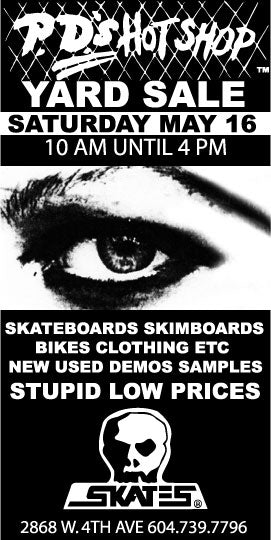 Yard Sale PD's Hot Shop May 16th