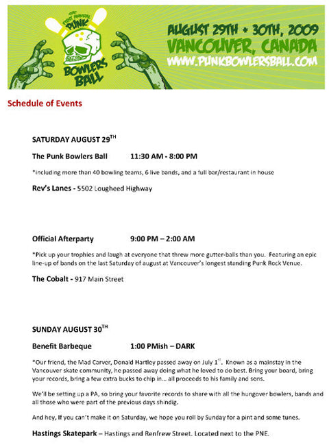 Punk Rock Bowler's Ball