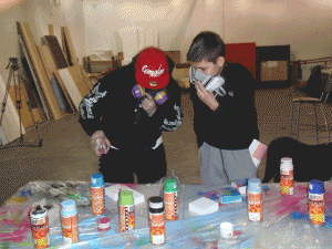 Girl 23 hosts a graffiti workshop