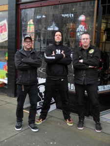 Barker Barrett at Skull Skates HQ