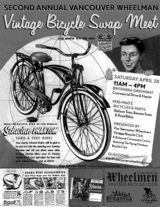 2nd Annual Vancouver Wheelman Vintage Bicycle Swap Meet