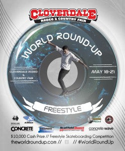 Freestyle Skateboarding Contest in Cloverdale