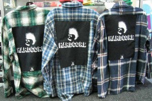 Hardcore Flannel with Backpatch at the Hot Shop