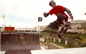Late 80s UK Skull Skates Rider