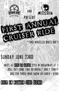 Ride On and Skull Skates Cruiser Ride
