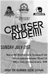 July 21st Cruiser Ride