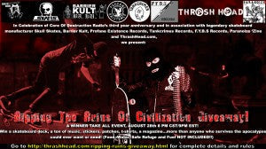 Thrash Head Skull Skates BA. KU. Giveaway