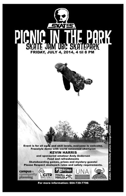 Skull Skates UBC Skate Jam Friday, July 4th