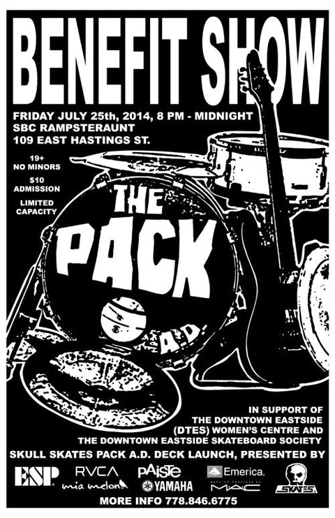 PACK A.D. Benefit Show at SBC Rampsteraunt