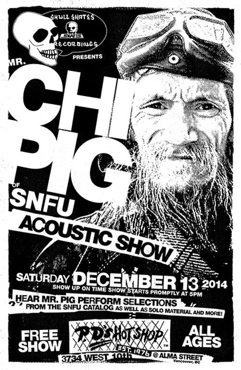 PD's Hot Shop Announces SNFU Acoustic Set w/ Mr. Chi Pig