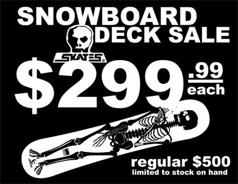 Skull Skates Snowboard Sale