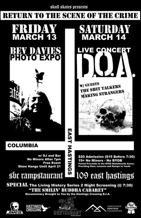 Bev Davies Photo Expo + DOA Live Show