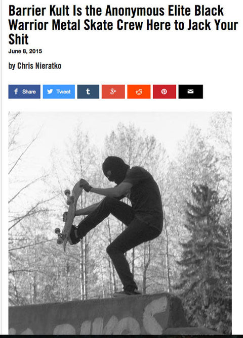 Barrier Kult Vice Magazine Interview