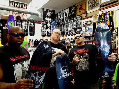 Black War Metal Gods Visit Skull Skates