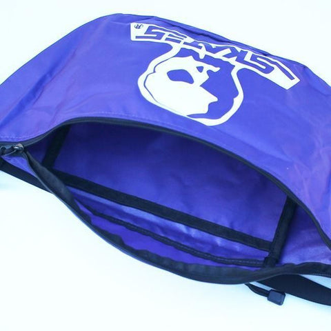 Logo Nylon Shoulder Bag Purple Japan Made