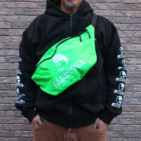 Hardcore Nylon Shoulder Bag Dayglo Green Japan Made