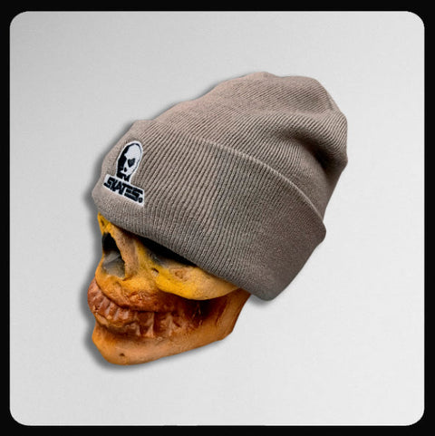 Skull Skates Embroidered Logo (with cuff) Cement Grey Beanie