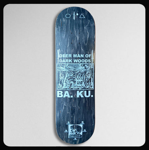 8 3/4" x 32" BA. KU. Deer Man of Dark Woods Twin Tech