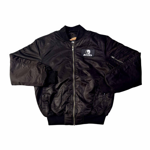 Flight Jacket Logo Patch Black