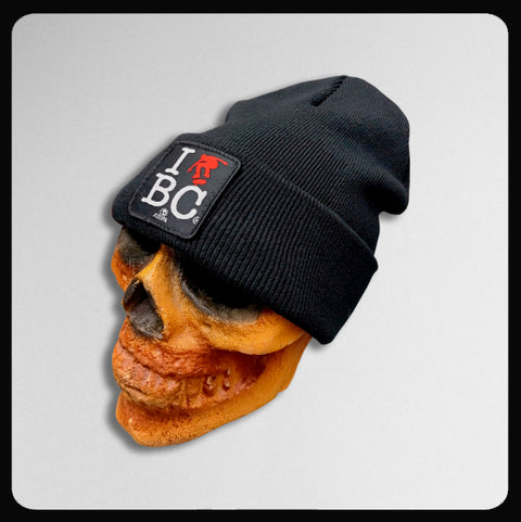 I Skate BC Patch (with cuff) Black beanie