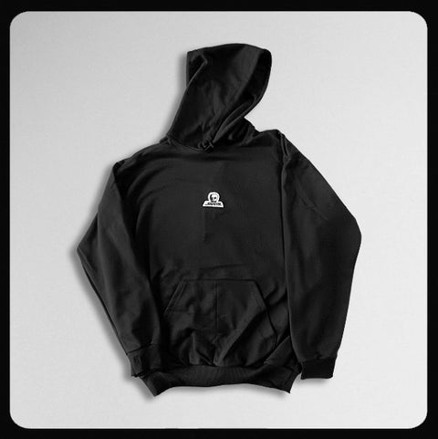 Logo Patch Hoody Black