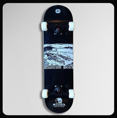 *8.5" x 32" Qualicum Skeleton Beach Complete Skateboard