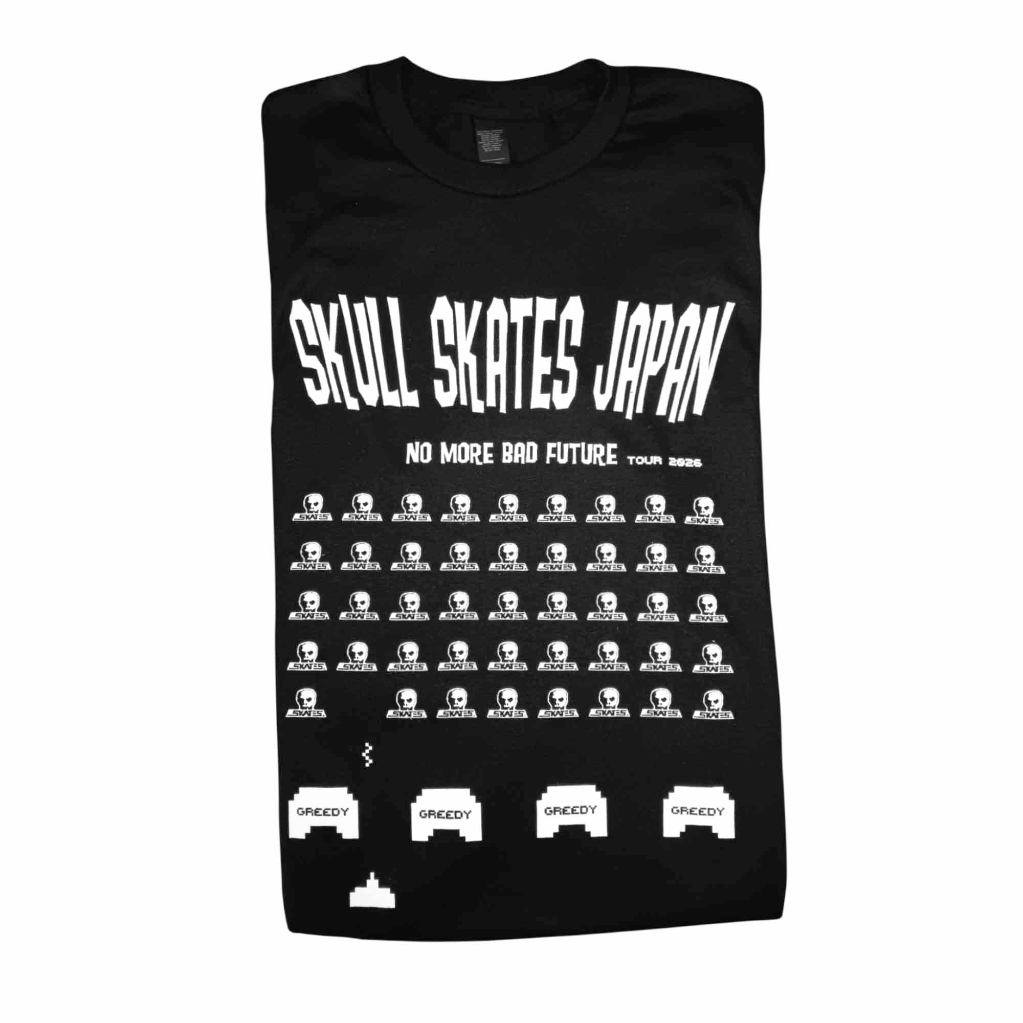 トップス no future skull striped tee shirt Japan No More Bad Future Tour 2026 t-shirt – Skull Skates